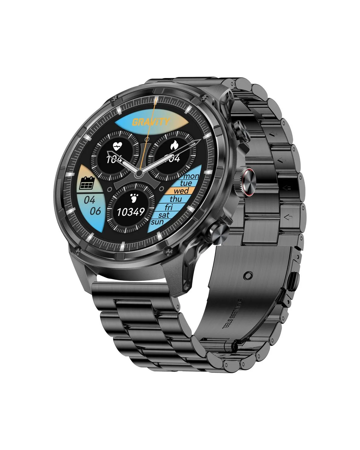 SMARTWATCH MĘSKI GRAVITY GT41-4 - BLUETOOTH CALL, DODATKOWA BRANSOLETA (sg053d) SMARTWATCH MĘSKI GRAVITY GT41-4 - BLUETOOTH CALL, DODATKOWA BRANSOLETA (sg053d)