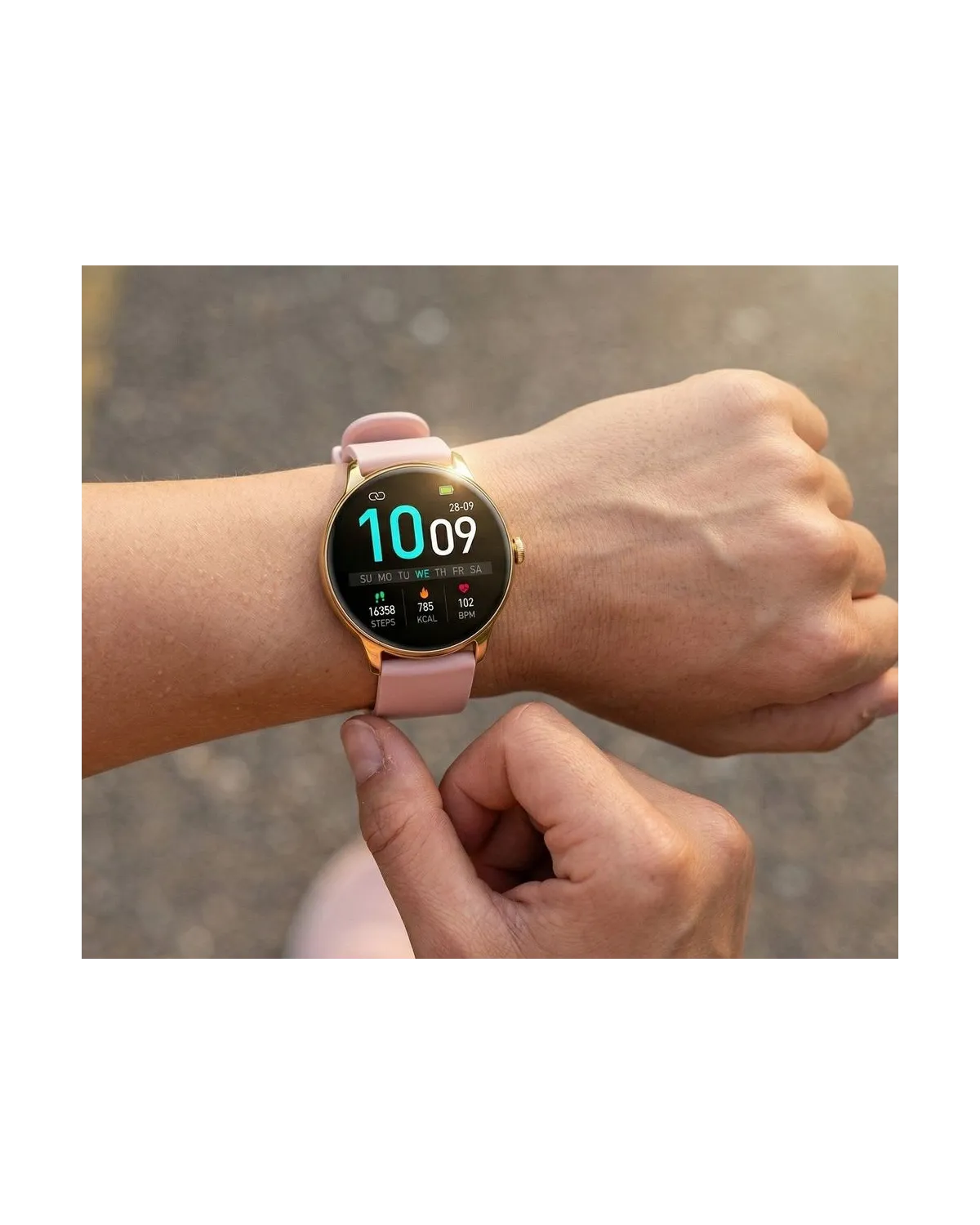 SMARTWATCH DAMSKI GRAVITY GT31-1 - AMOLED, DODATKOWY PASEK (sg052a) SMARTWATCH DAMSKI GRAVITY GT31-1 - AMOLED, DODATKOWY PASEK (sg052a)