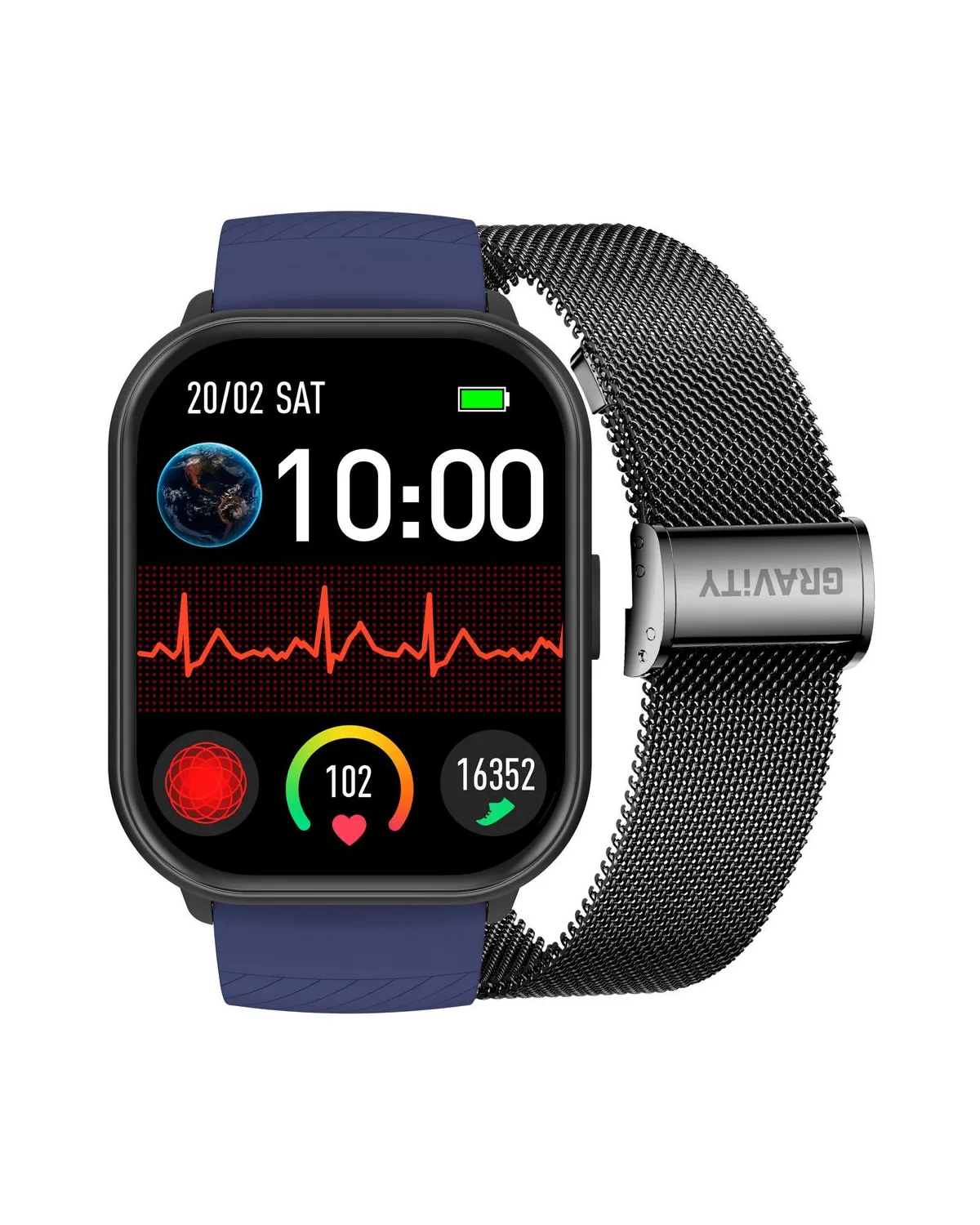 SMARTWATCH UNISEX GRAVITY GT43-5 - DODATKOWY PASEK (sg054d)