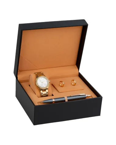 Zestaw Prezentowy Długopis Parker IM Rituals Turquoise Slate + Zegarek Paul Lorens + Kolczyki (2235424/1)