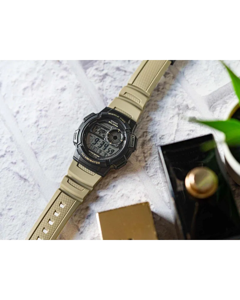 ZEGAREK MĘSKI CASIO AE-1000W-5AVEF (zd073i) - WORLD TIME + BOX ZEGAREK MĘSKI CASIO AE-1000W-5AVEF (zd073i) - WORLD TIME + BOX