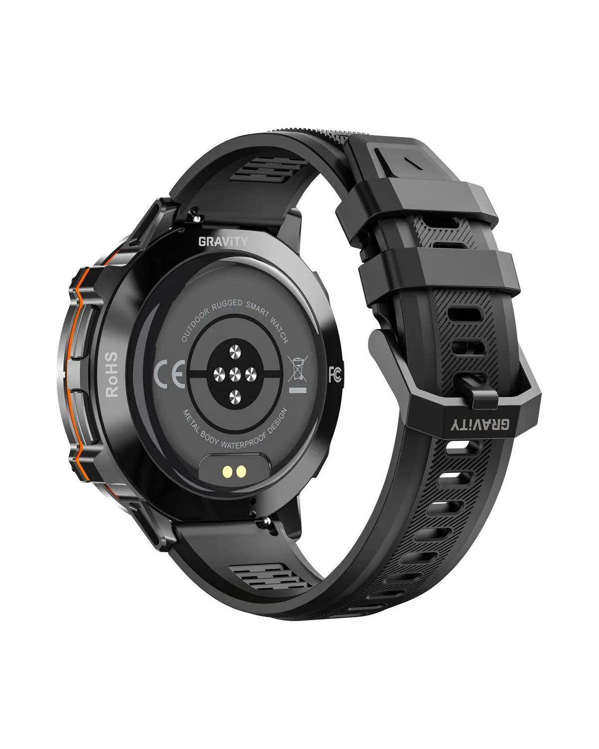 SMARTWATCH MĘSKI GRAVITY GT42-1 - AMOLED, DODATKOWA BRANSOLETA (sg056a)