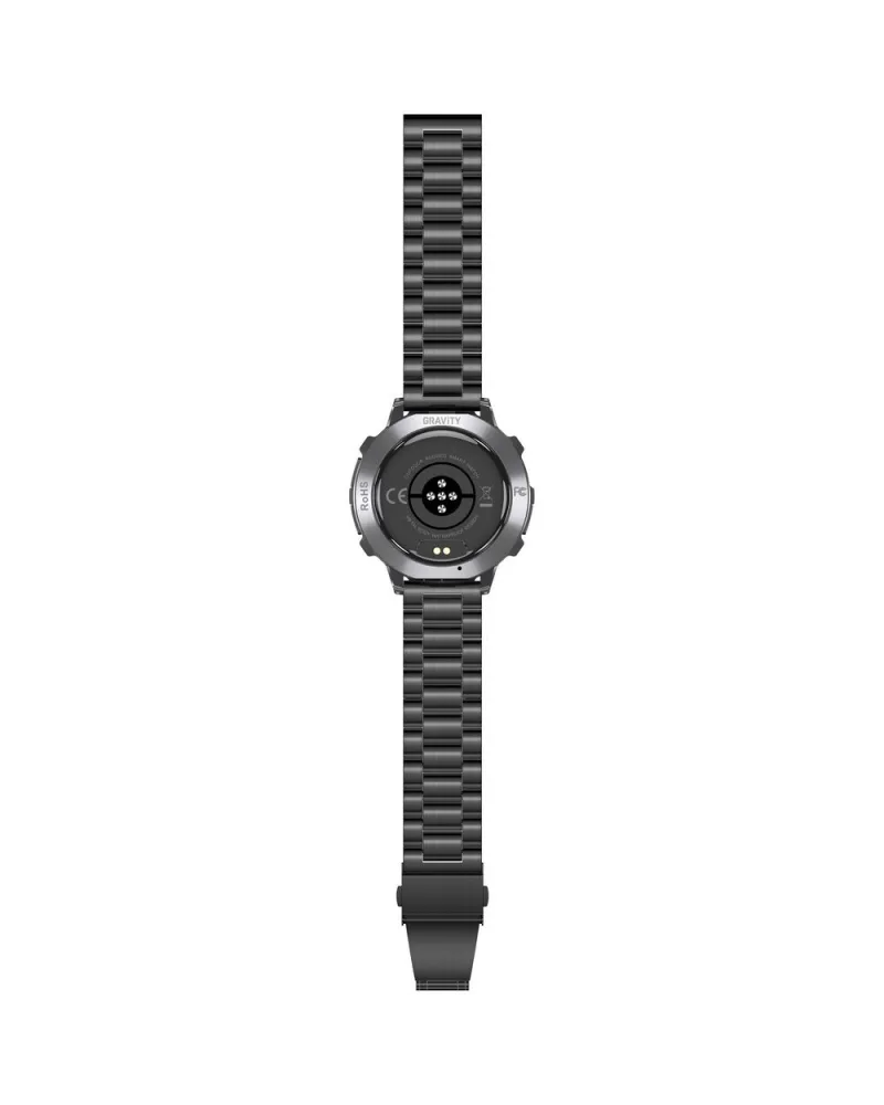 SMARTWATCH MĘSKI GRAVITY GT42-1 - AMOLED, DODATKOWA BRANSOLETA (sg056a)