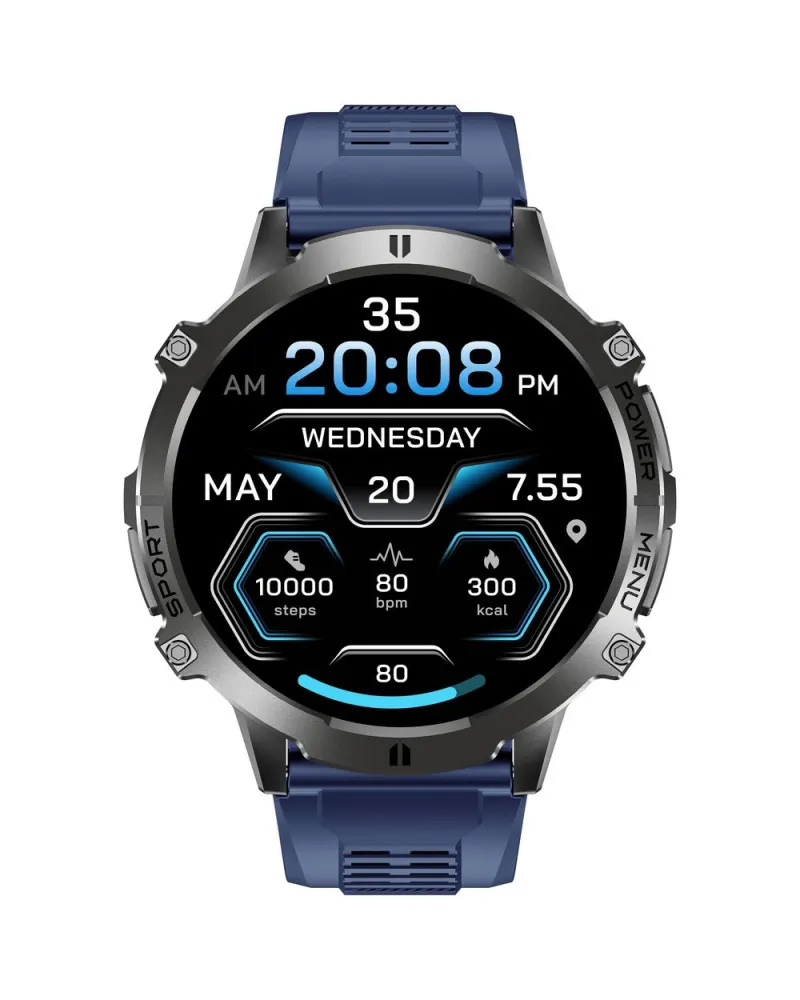 SMARTWATCH MĘSKI GRAVITY GT42-2 - AMOLED, DODATKOWA BRANSOLETA (sg056b)