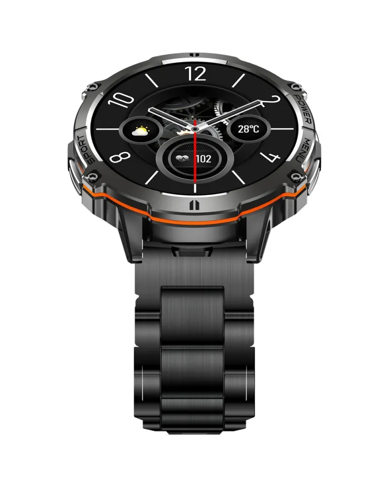 SMARTWATCH MĘSKI GRAVITY GT42-2 - AMOLED, DODATKOWA BRANSOLETA (sg056b)
