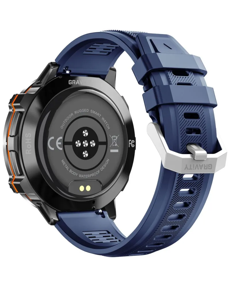 SMARTWATCH MĘSKI GRAVITY GT42-2 - AMOLED, DODATKOWA BRANSOLETA (sg056b)