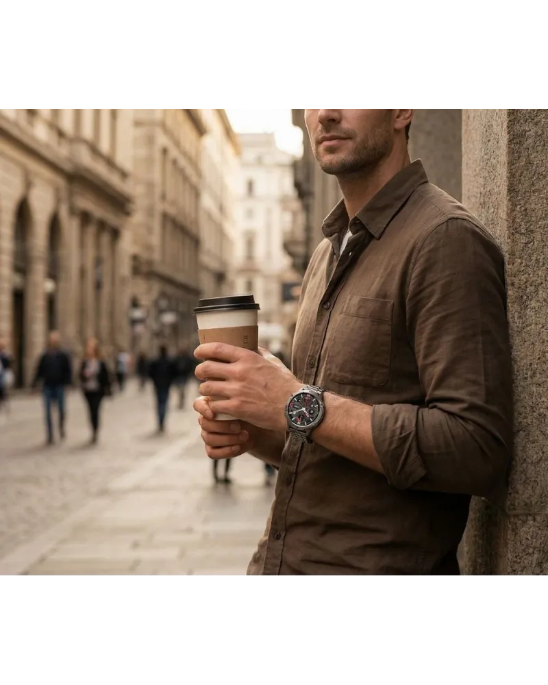 SMARTWATCH MĘSKI GRAVITY GT42-2 - AMOLED, DODATKOWA BRANSOLETA (sg056b)