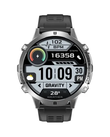 SMARTWATCH MĘSKI GRAVITY GT42-3 - AMOLED, DODATKOWA BRANSOLETA (sg056c)