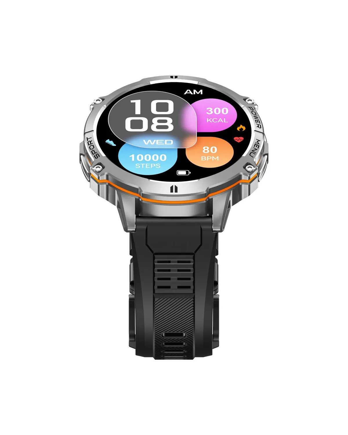 SMARTWATCH MĘSKI GRAVITY GT42-3 - AMOLED, DODATKOWA BRANSOLETA (sg056c)