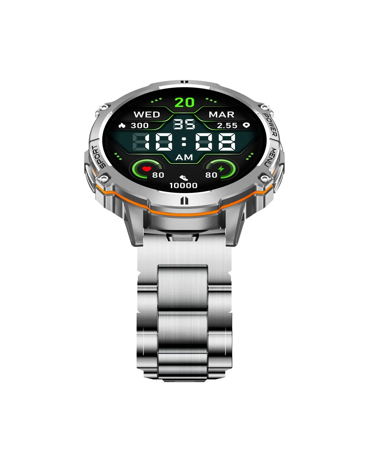 SMARTWATCH MĘSKI GRAVITY GT42-3 - AMOLED, DODATKOWA BRANSOLETA (sg056c)