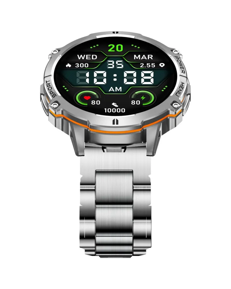 SMARTWATCH MĘSKI GRAVITY GT42-3 - AMOLED, DODATKOWA BRANSOLETA (sg056c)