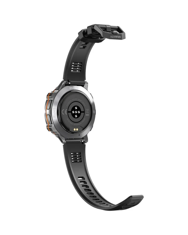 SMARTWATCH MĘSKI GRAVITY GT42-3 - AMOLED, DODATKOWA BRANSOLETA (sg056c)