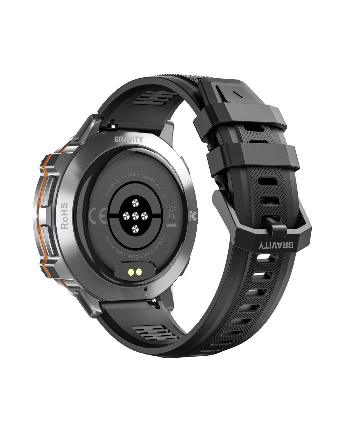 SMARTWATCH MĘSKI GRAVITY GT42-3 - AMOLED, DODATKOWA BRANSOLETA (sg056c)