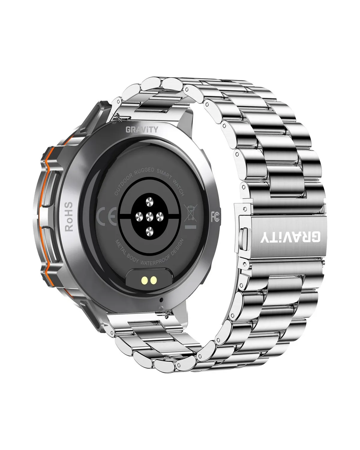 SMARTWATCH MĘSKI GRAVITY GT42-3 - AMOLED, DODATKOWA BRANSOLETA (sg056c)