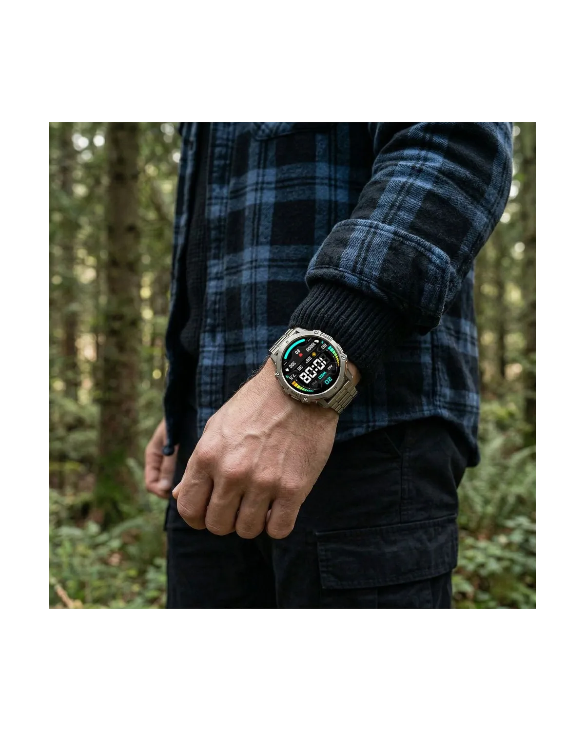 SMARTWATCH MĘSKI GRAVITY GT42-3 - AMOLED, DODATKOWA BRANSOLETA (sg056c)