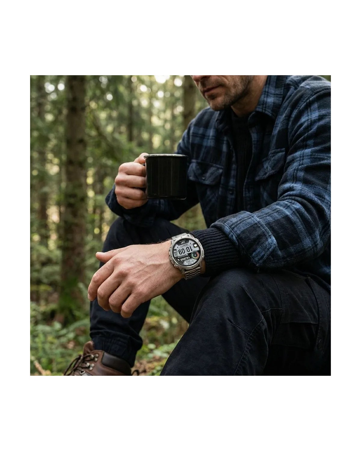 SMARTWATCH MĘSKI GRAVITY GT42-3 - AMOLED, DODATKOWA BRANSOLETA (sg056c)