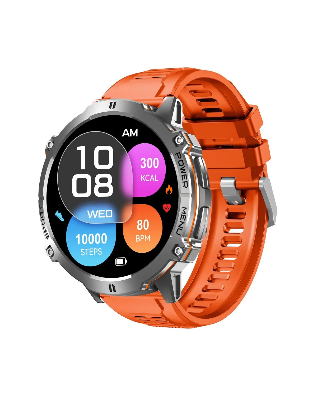 SMARTWATCH MĘSKI GRAVITY GT42-4 - AMOLED, DODATKOWA BRANSOLETA (sg056d)