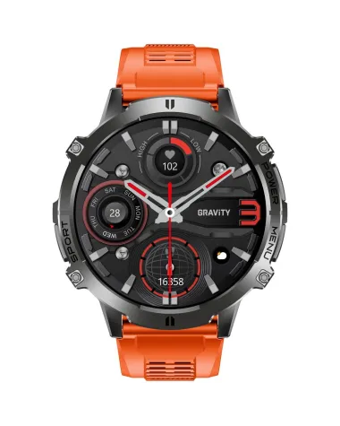 SMARTWATCH MĘSKI GRAVITY GT42-5 - AMOLED, DODATKOWA BRANSOLETA (sg056e)