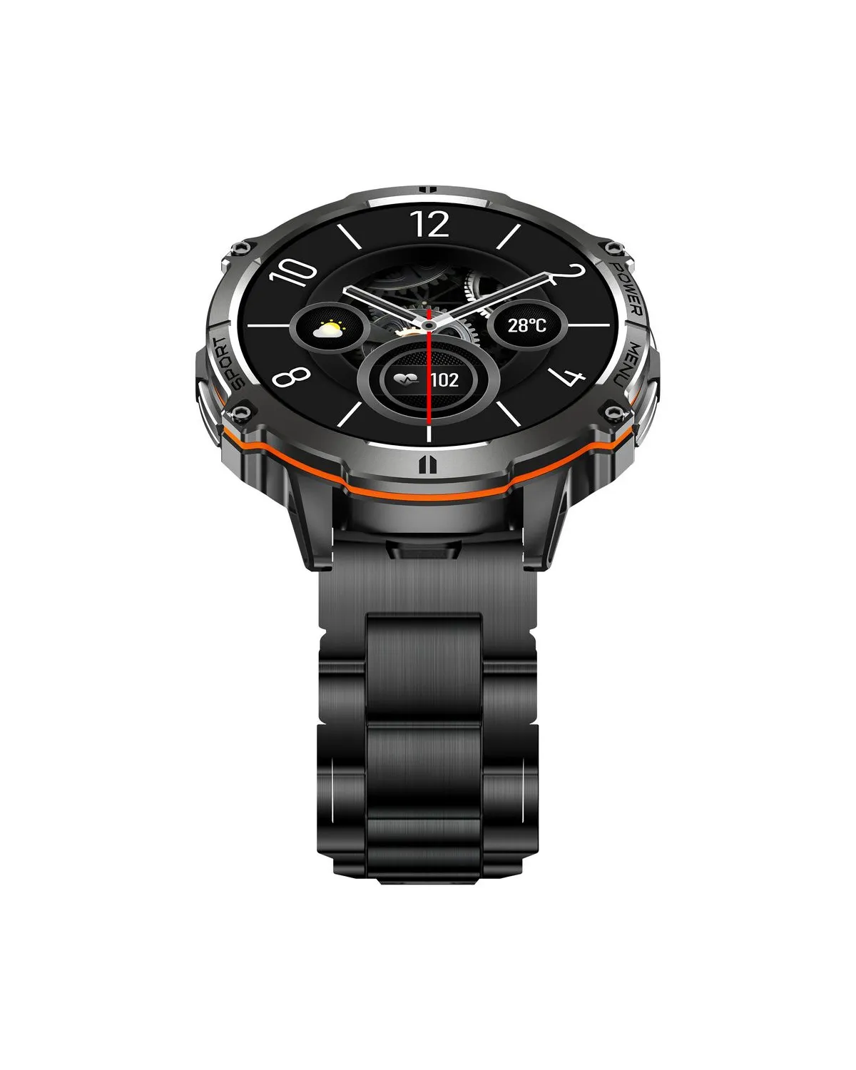 SMARTWATCH MĘSKI GRAVITY GT42-5 - AMOLED, DODATKOWA BRANSOLETA (sg056e)