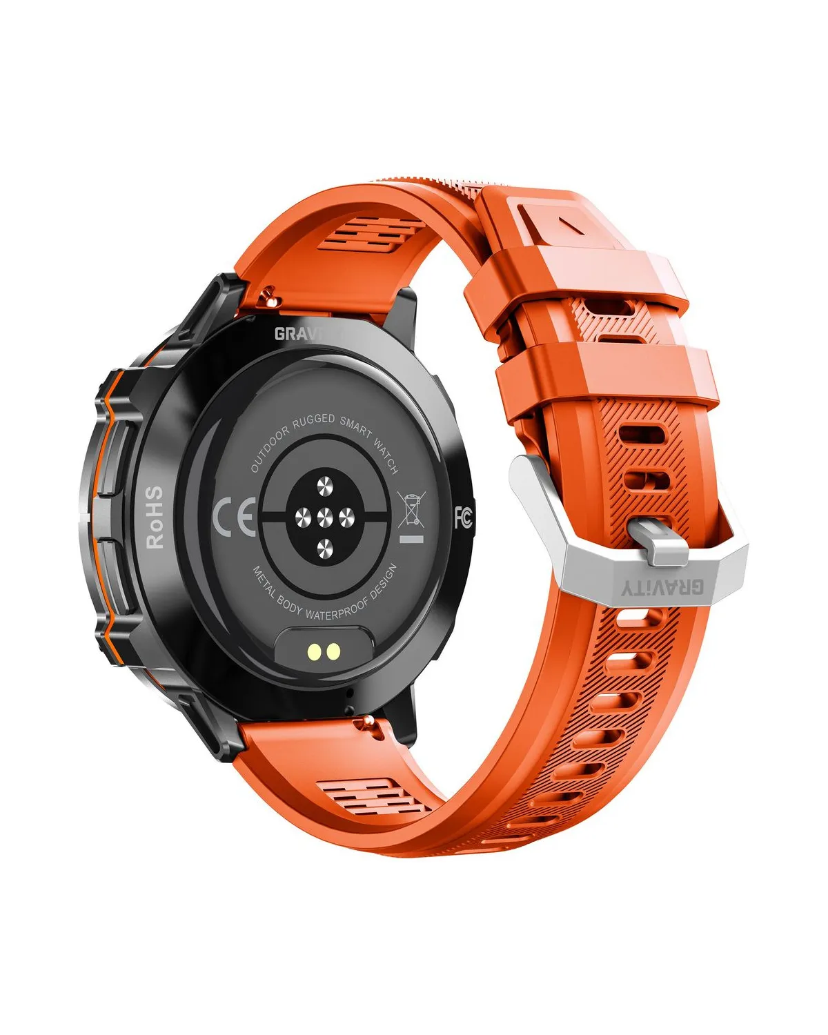 SMARTWATCH MĘSKI GRAVITY GT42-5 - AMOLED, DODATKOWA BRANSOLETA (sg056e)