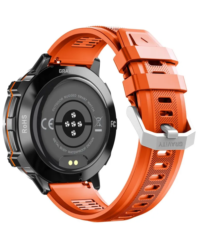 SMARTWATCH MĘSKI GRAVITY GT42-5 - AMOLED, DODATKOWA BRANSOLETA (sg056e)