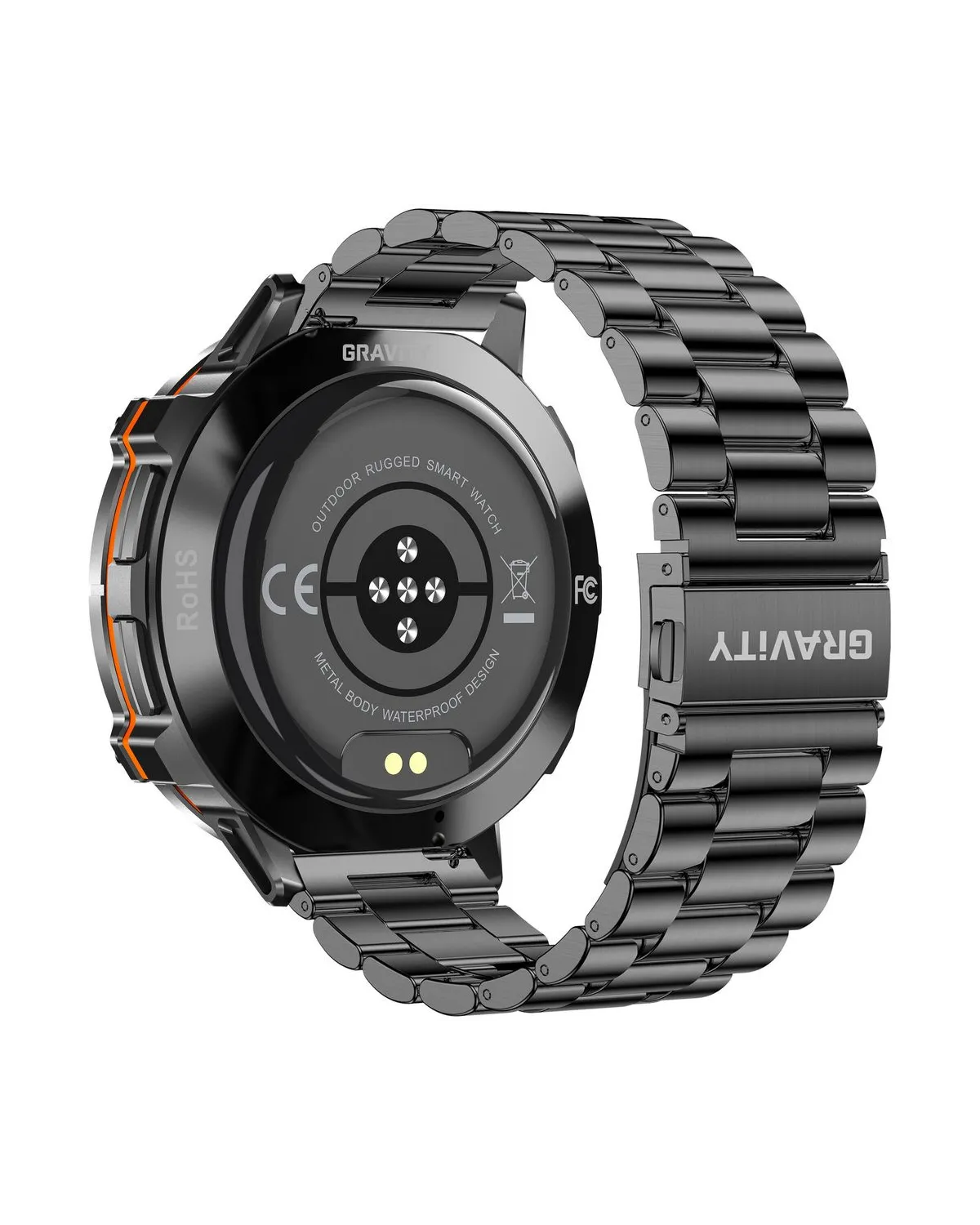 SMARTWATCH MĘSKI GRAVITY GT42-5 - AMOLED, DODATKOWA BRANSOLETA (sg056e)