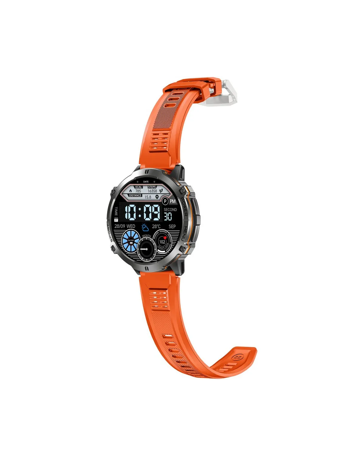 SMARTWATCH MĘSKI GRAVITY GT42-5 - AMOLED, DODATKOWA BRANSOLETA (sg056e)