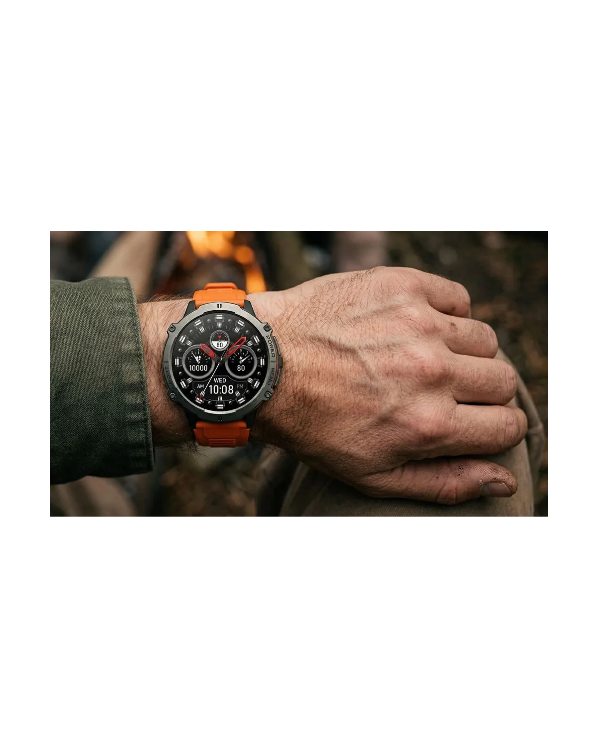 SMARTWATCH MĘSKI GRAVITY GT42-5 - AMOLED, DODATKOWA BRANSOLETA (sg056e)