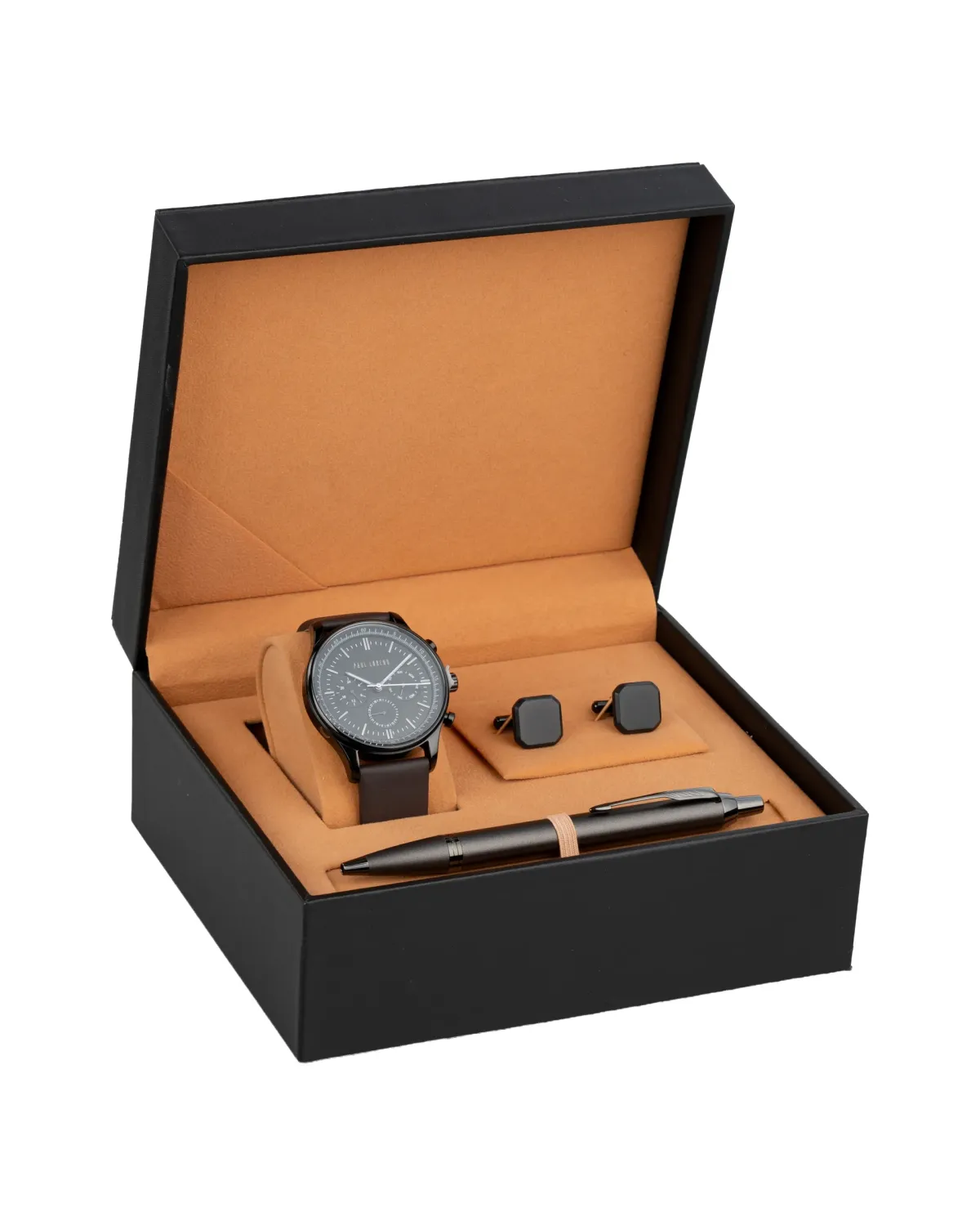 Zestaw Prezentowy Długopis Parker IM Monochrome Bronze + Zegarek Paul Lorens + Spinki (2172961/4)