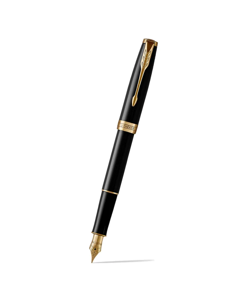 Zestaw Prezentowy Długopis i Pióro Parker Sonnet Czarny GT + Zegarek Hugo Boss (1931497/16)