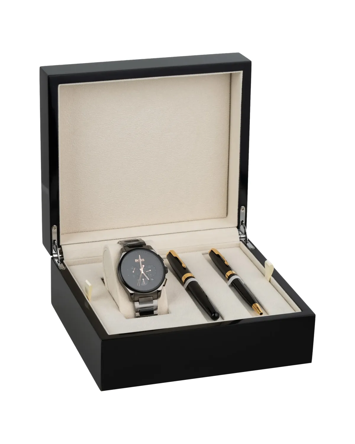 Zestaw Prezentowy Długopis i Pióro Parker Sonnet Czarny GT + Zegarek Hugo Boss (1931497/16)