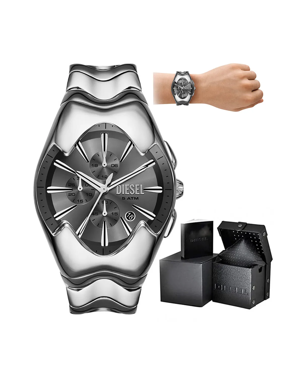 ZEGAREK MĘSKI DIESEL MERCURIAL METAMORPH CHRONOGRAPH  DZ4683 + BOX