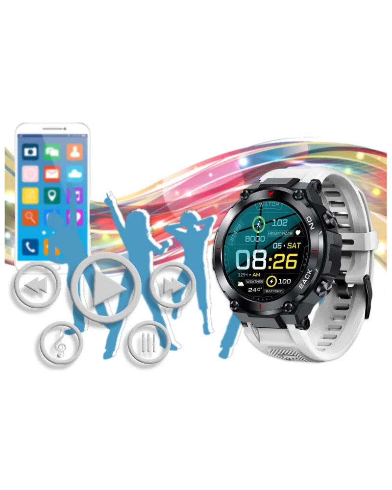 SMARTWATCH MĘSKI GRAVITY GT8-6 - z GPS (sg017f) SMARTWATCH MĘSKI GRAVITY GT8-6 - z GPS (sg017f)