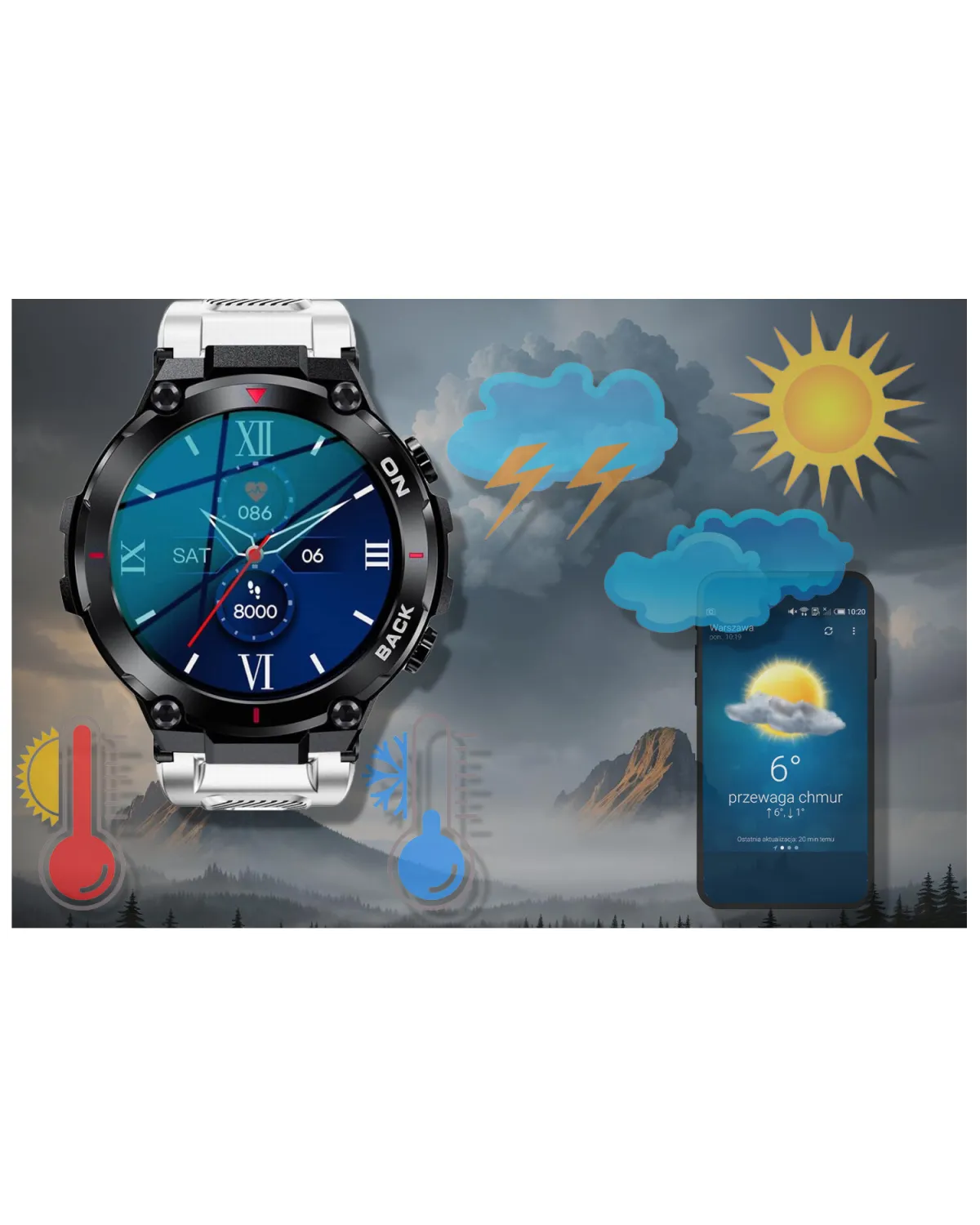SMARTWATCH MĘSKI GRAVITY GT8-6 - z GPS (sg017f) SMARTWATCH MĘSKI GRAVITY GT8-6 - z GPS (sg017f)