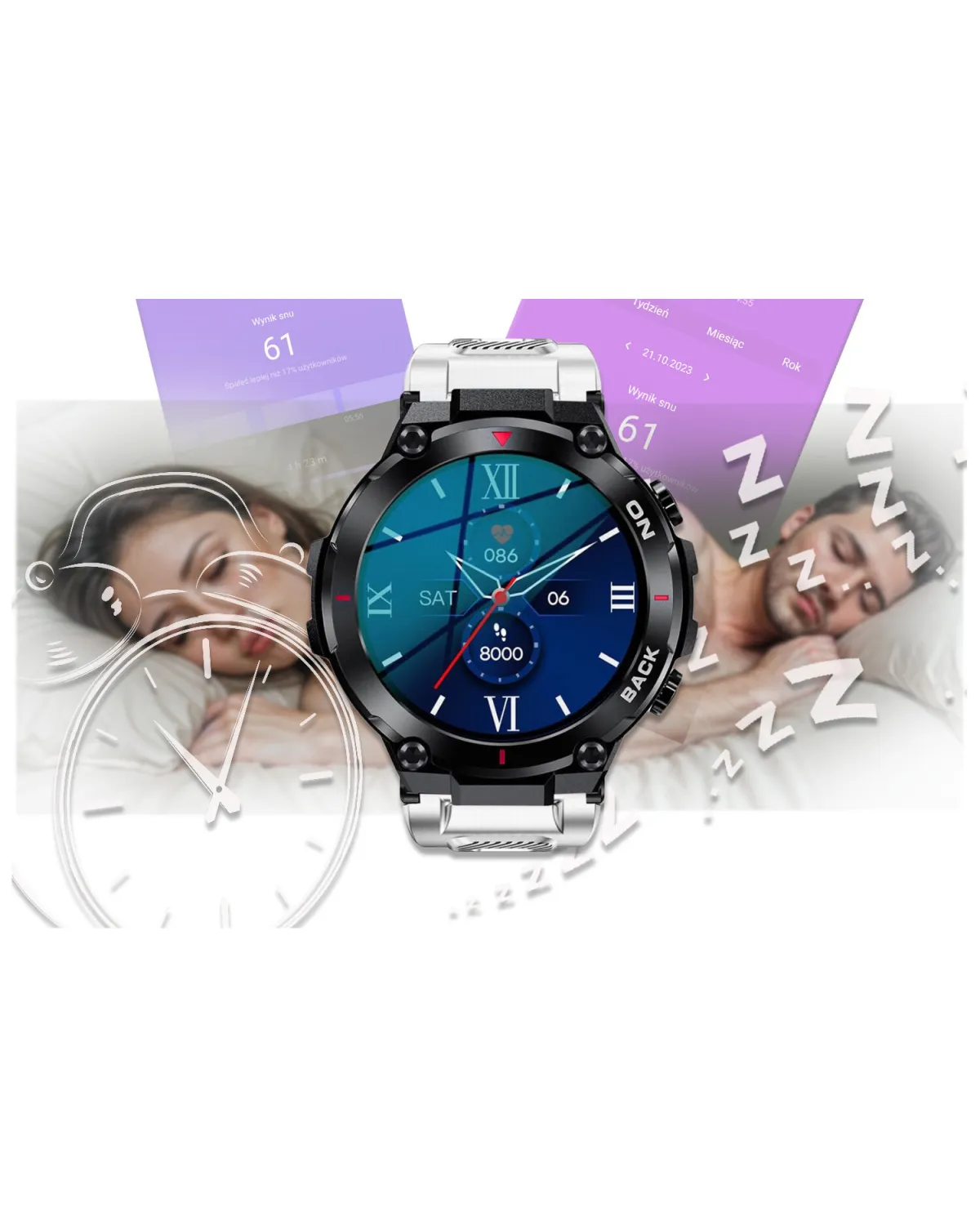 SMARTWATCH MĘSKI GRAVITY GT8-6 - z GPS (sg017f) SMARTWATCH MĘSKI GRAVITY GT8-6 - z GPS (sg017f)