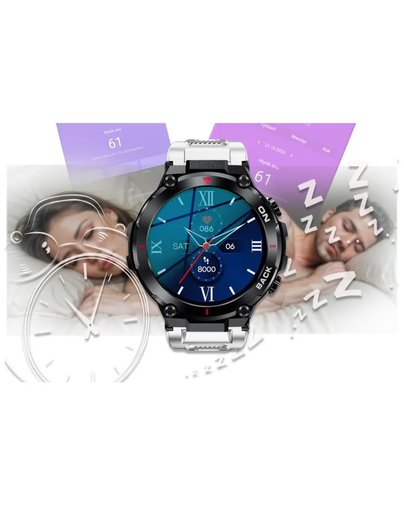 SMARTWATCH MĘSKI GRAVITY GT8-6 - z GPS (sg017f) SMARTWATCH MĘSKI GRAVITY GT8-6 - z GPS (sg017f)