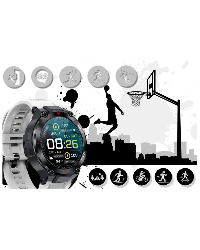SMARTWATCH MĘSKI GRAVITY GT8-6 - z GPS (sg017f) SMARTWATCH MĘSKI GRAVITY GT8-6 - z GPS (sg017f)