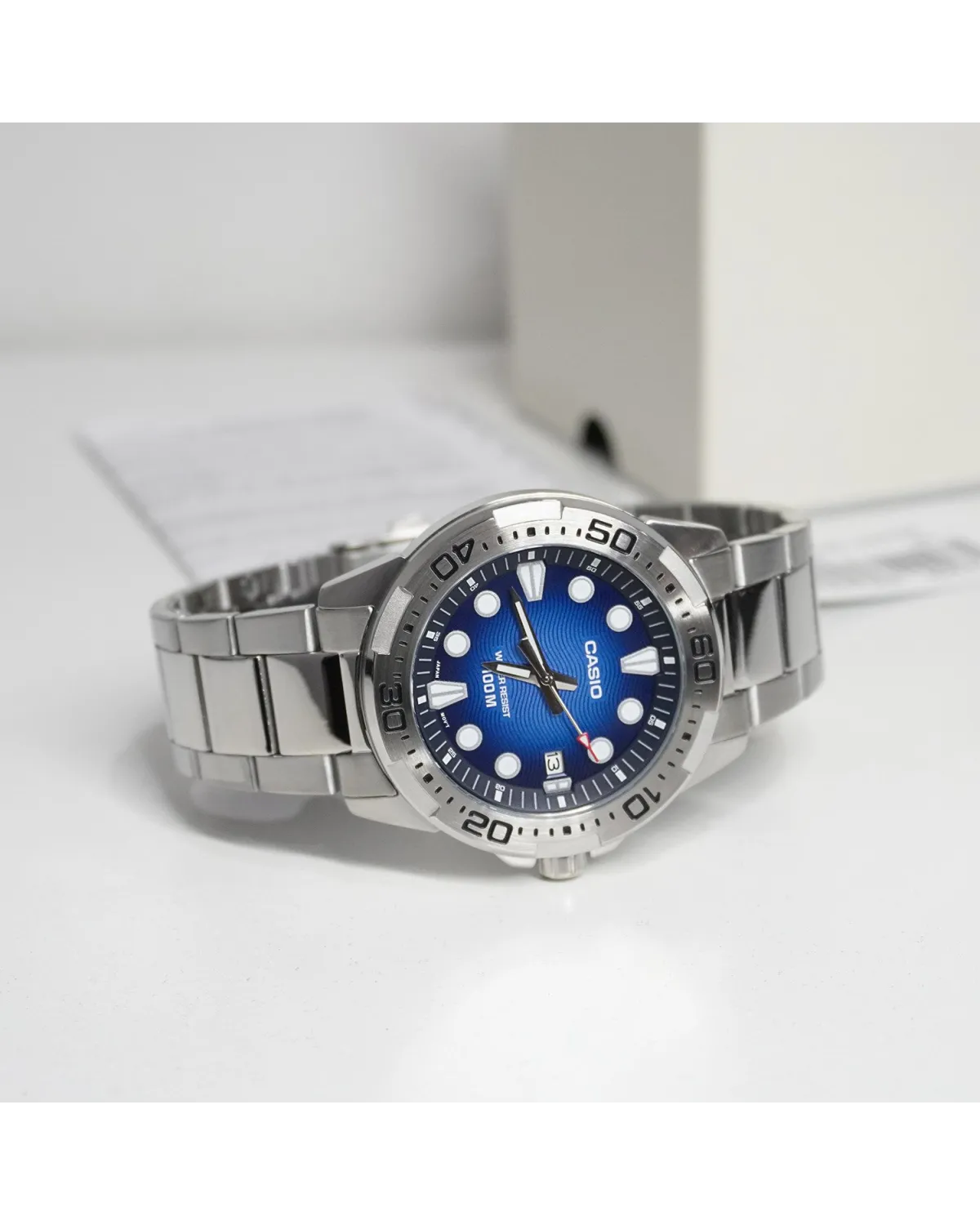 Zegarek Męski Casio Marine Sports MTD-140D-2A + BOX Zegarek Męski Casio Marine Sports MTD-140D-2A + BOX