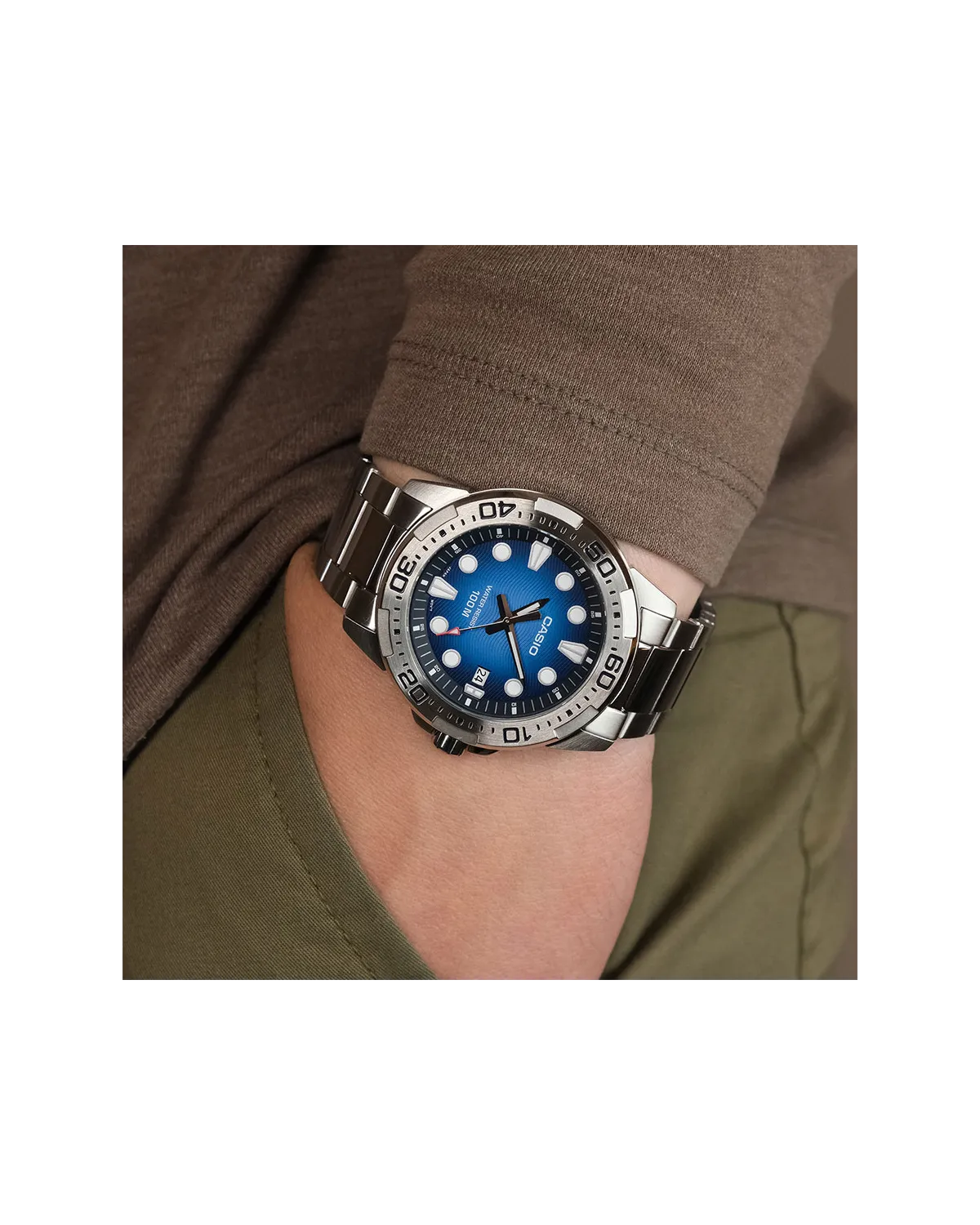 Zegarek Męski Casio Marine Sports MTD-140D-2A + BOX Zegarek Męski Casio Marine Sports MTD-140D-2A + BOX