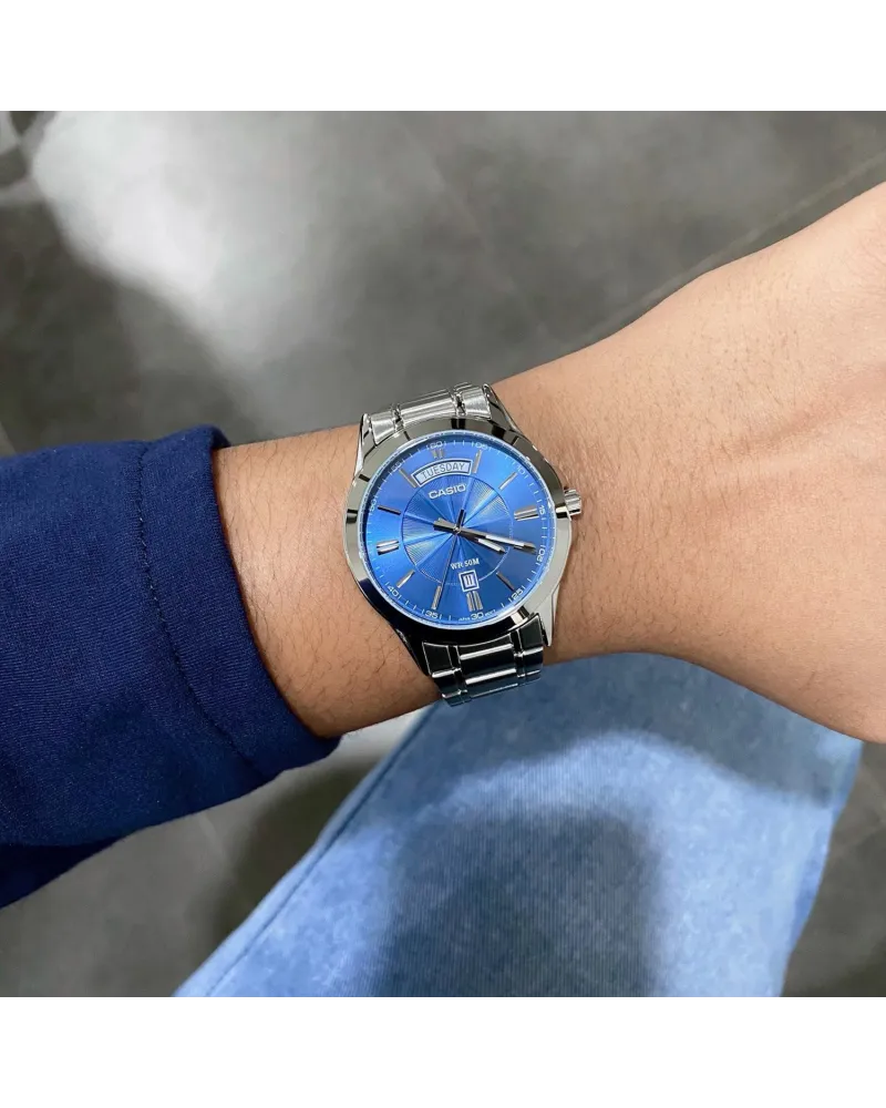 ZEGAREK MĘSKI CASIO MTP-1381D-2AV (zd076c) + BOX