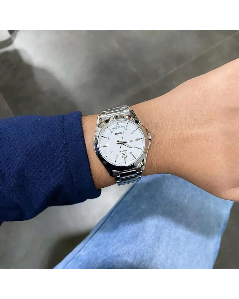 ZEGAREK MĘSKI CASIO MTP-1370D-7A3 (zd025g) + BOX