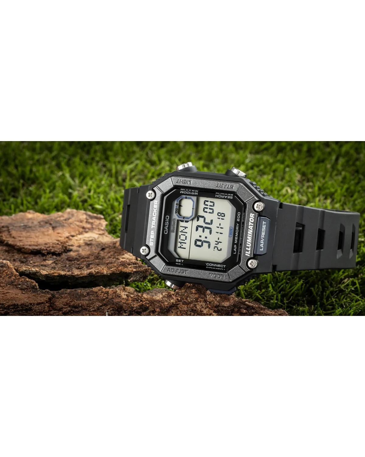 ZEGAREK MĘSKI CASIO Digital Moonphase WS-B1000-1AVDF + BOX