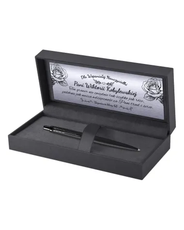 Długopis Parker Jotter XL Monochrome Black z Grawerem dla Nauczyciela (2122753/2)