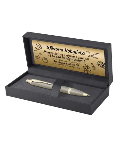 Długopis Parker IM Rituals Sandstone z Grawerem dla Nauczyciela (2235420/3)