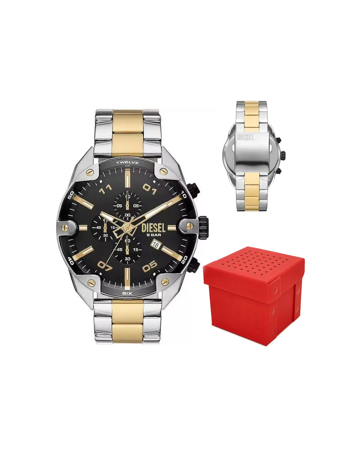 ZEGAREK MĘSKI DIESEL Spiked Chronograph DZ4627 + BOX