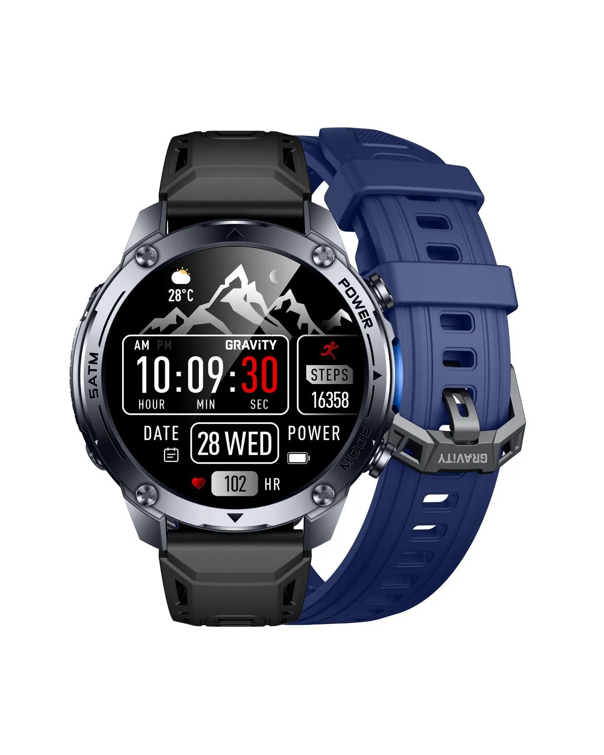 SMARTWATCH MĘSKI GRAVITY GT34-1 - AMOLED, DODATKOWY PASEK (sg060a) SMARTWATCH MĘSKI GRAVITY GT34-1 - AMOLED, DODATKOWY PASEK (sg060a)