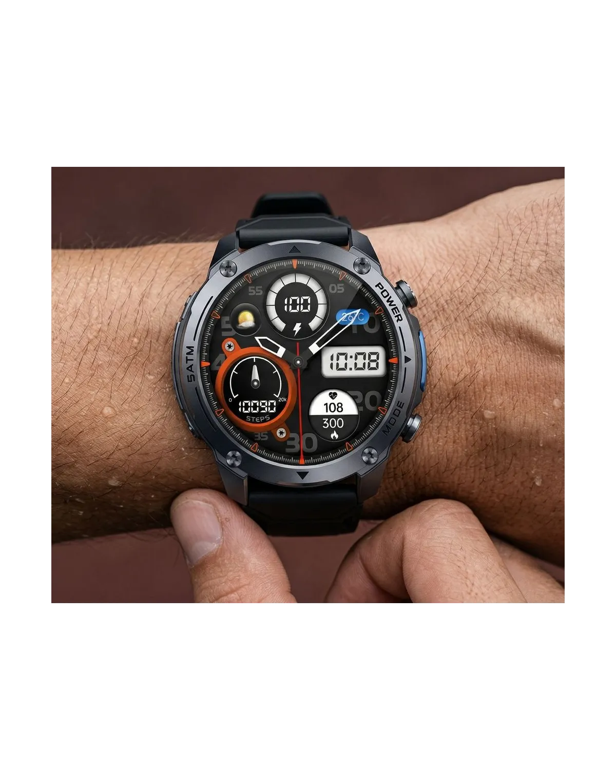 SMARTWATCH MĘSKI GRAVITY GT34-1 - AMOLED, DODATKOWY PASEK (sg060a) SMARTWATCH MĘSKI GRAVITY GT34-1 - AMOLED, DODATKOWY PASEK (sg060a)