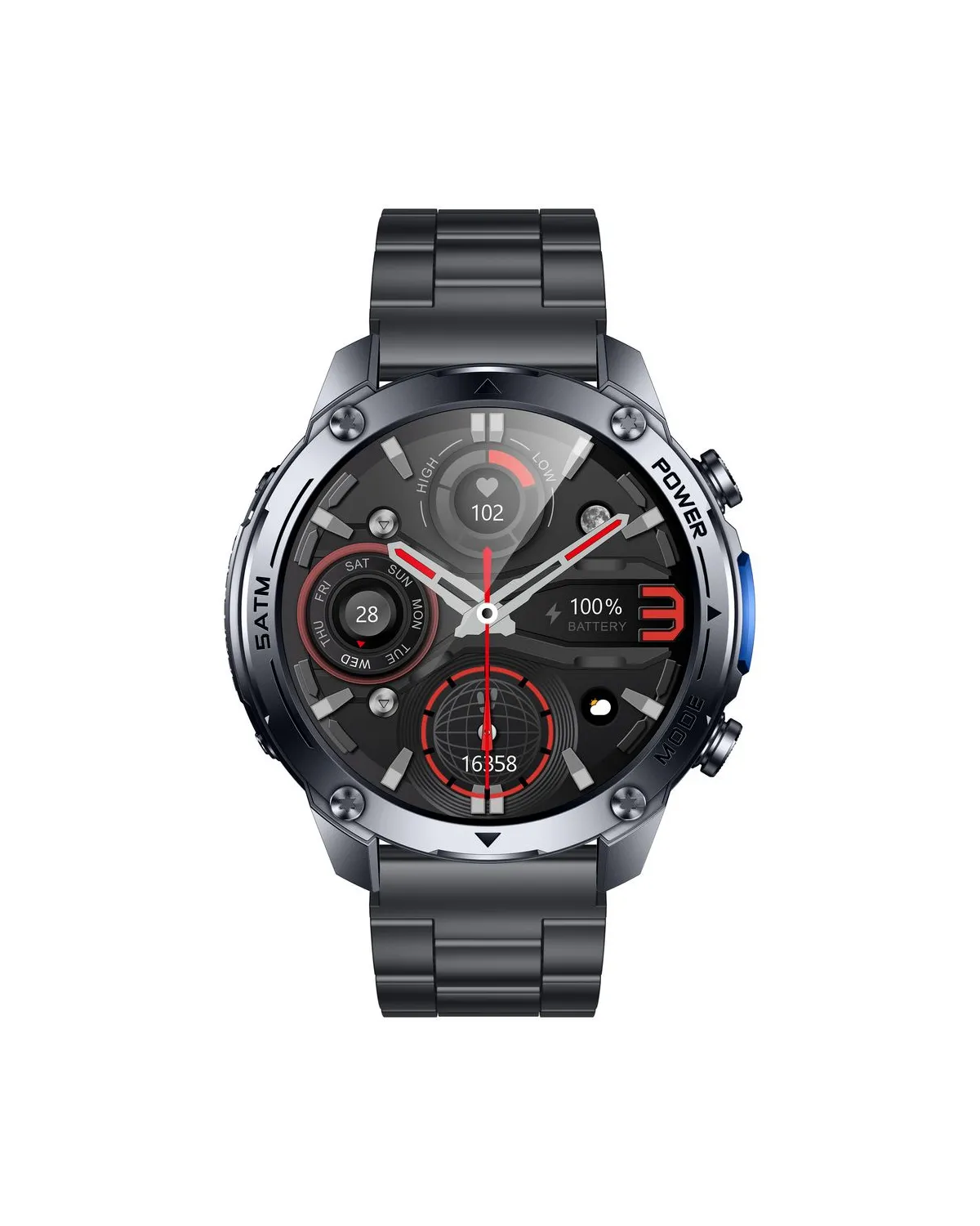 SMARTWATCH MĘSKI GRAVITY GT34-2 - AMOLED, DODATKOWA BRANSOLETA (sg060b)
