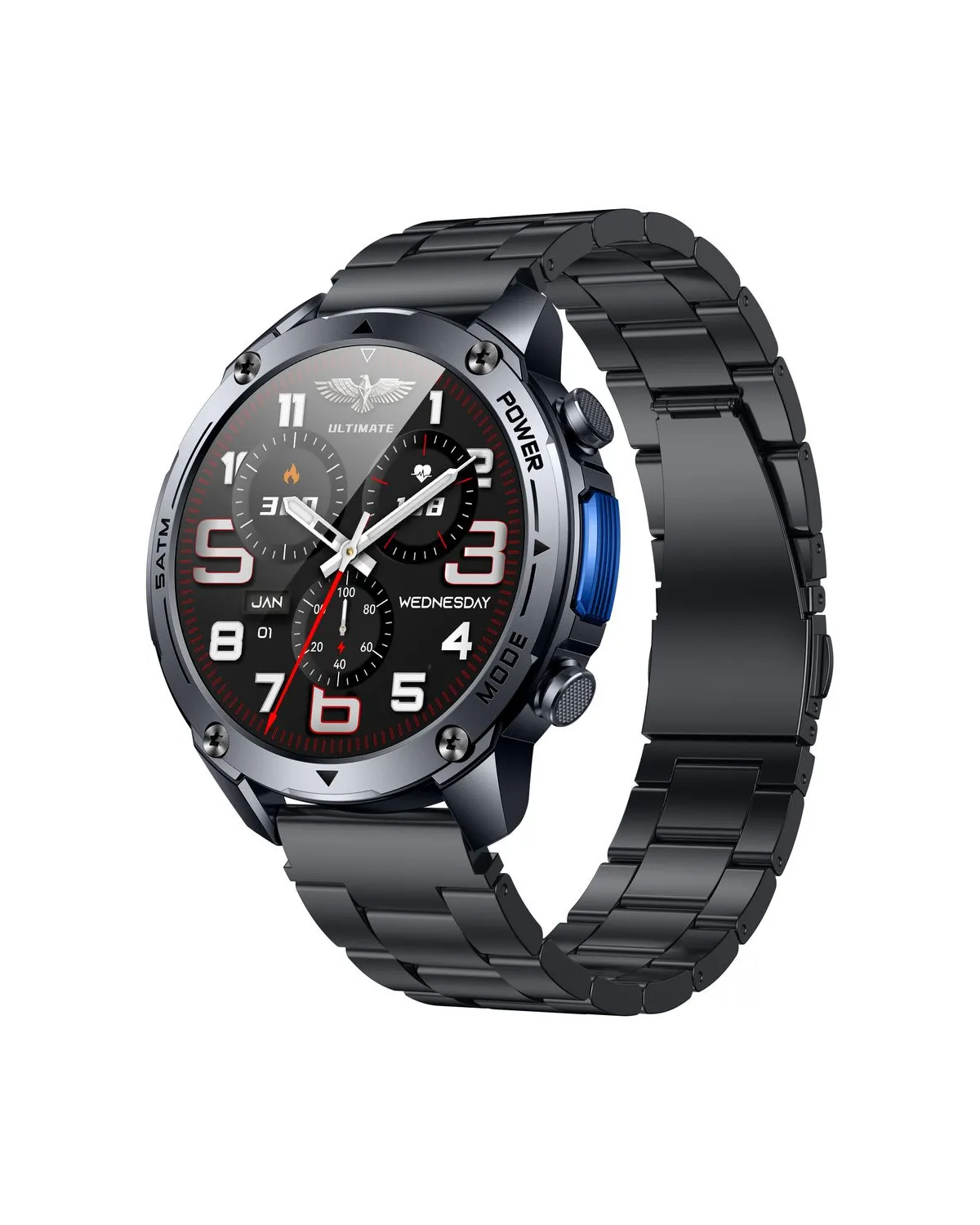 SMARTWATCH MĘSKI GRAVITY GT34-2 - AMOLED, DODATKOWA BRANSOLETA (sg060b)