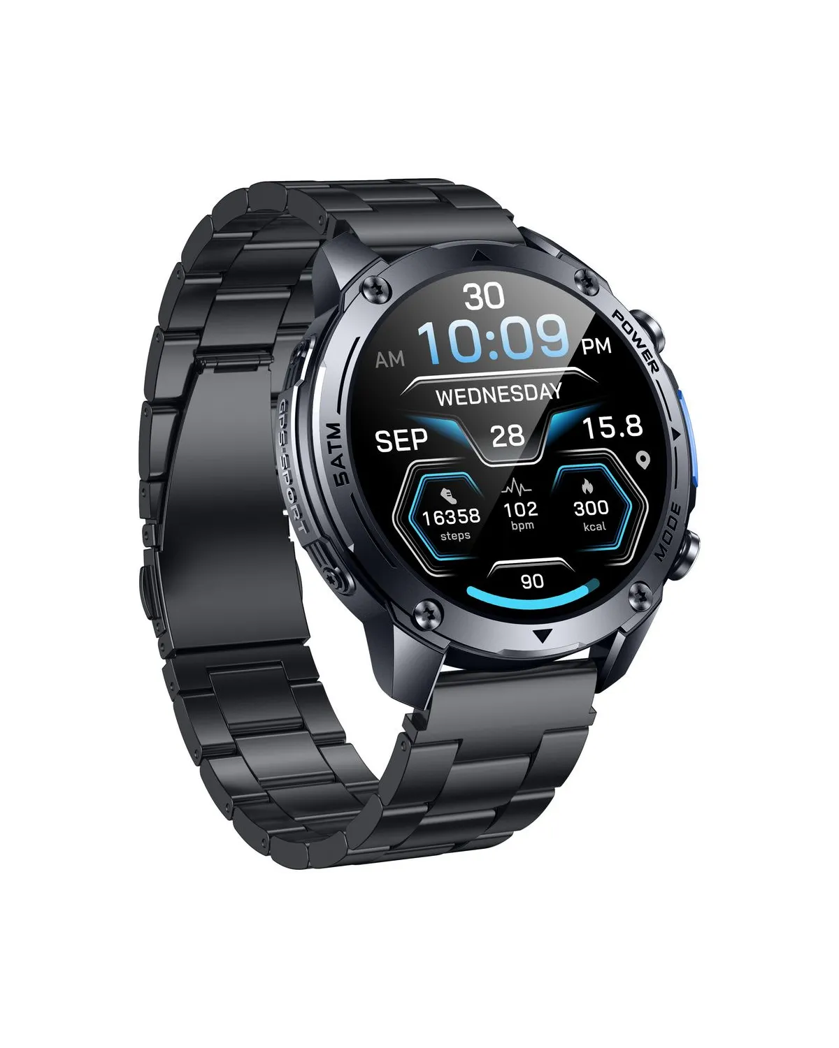 SMARTWATCH MĘSKI GRAVITY GT34-2 - AMOLED, DODATKOWA BRANSOLETA (sg060b)